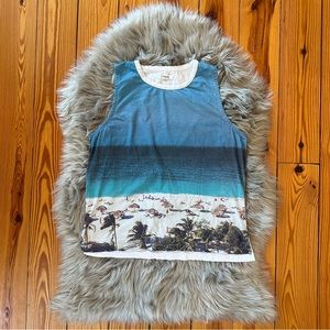 Beach Scene Muscle Tank